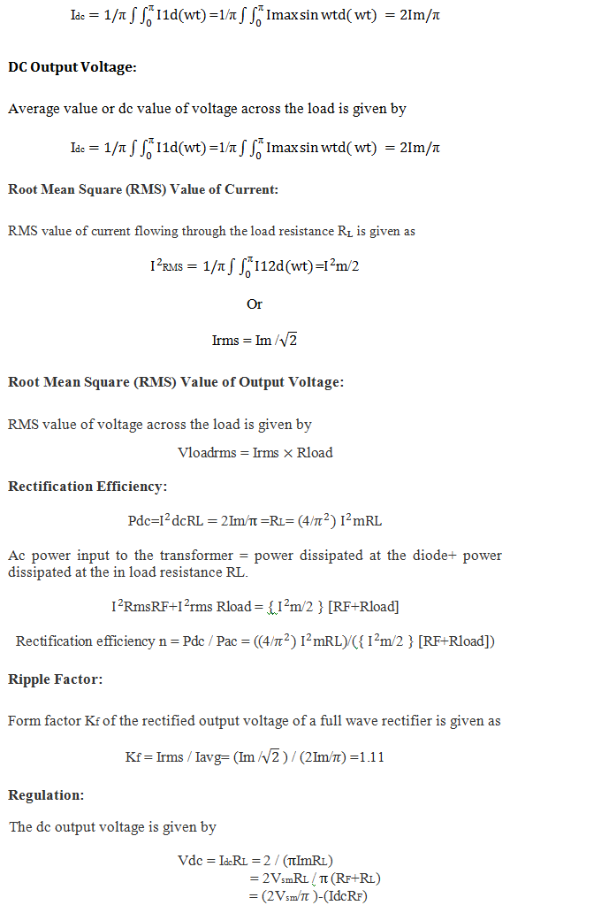Full Wave Rectifier Theory, Circuit, Working and Ripple Factor BOB官方网站平台